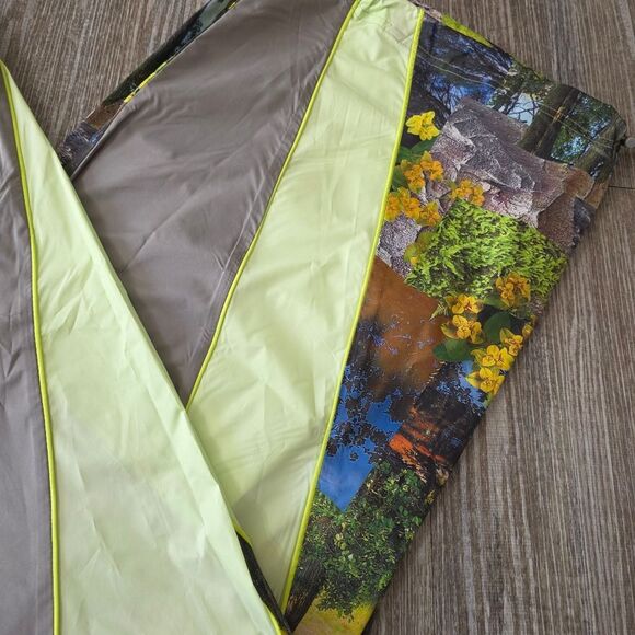 Adidas by Stella McCartney Earth Collage Woven Track Pants Women's Medium M Grey - Picture 12 of 16